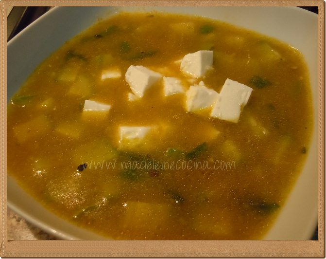 Sopa de flor de calabaza