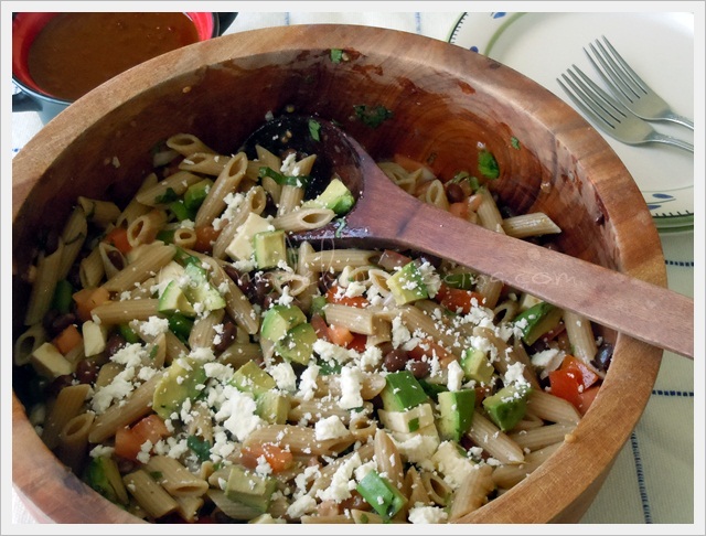 Ensalada de frijoles con pasta