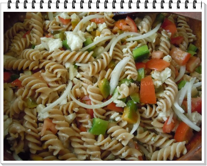 Pasta integral en ensalada