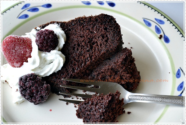 Rosca de chocolate con cerveza obscura