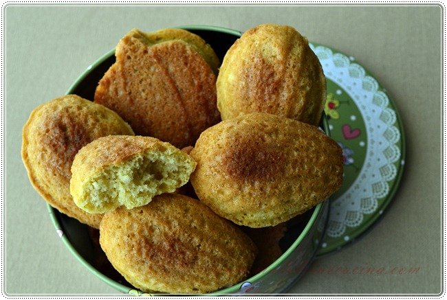 Madeleines con mantequilla de cabra