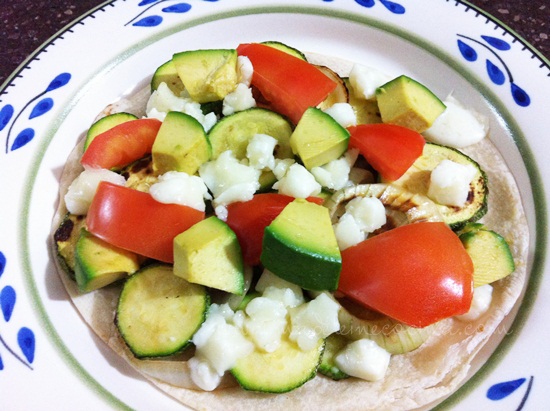 Tostada veggie