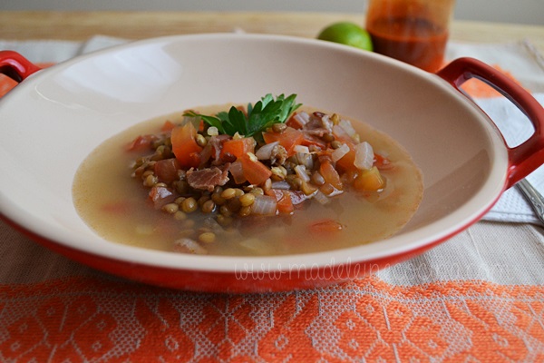 Sopa de lentejas