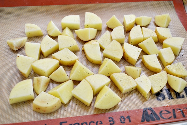 Ensalada de papas asadas al horno